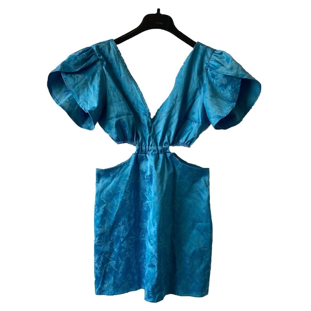 Laagam Beck Dress Blue Cut Out Size Xl